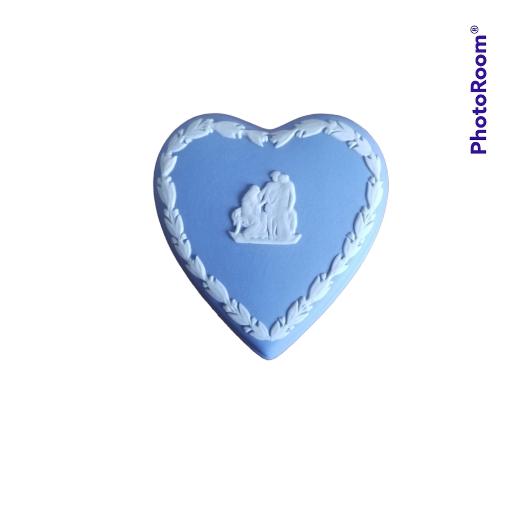Wedgwood Heart Shaped Trinket Box